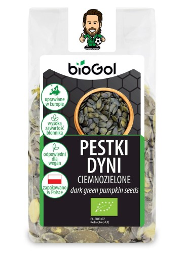 17158PESTKI DYNI CIEMNOZIELONE (UPRAWIANE W EUROPIE) BIO 150 g - BIOGOL-1