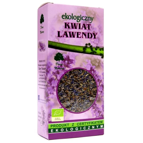 12693HERBATKA Z KWIATU LAWENDY BIO 50 g - DARY NATURY-1