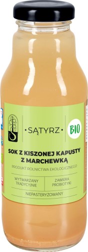 20491SOK Z KISZONEJ KAPUSTY Z MARCHEWKĄ BIO 300 ml - SĄTYRZ-1