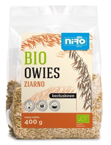 14692OWIES ZIARNO BEZŁUSKOWE BIO 400 g - NIRO-1
