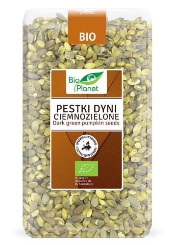 14087PESTKI DYNI CIEMNOZIELONE (UPRAWIANE W EUROPIE) BIO 1 kg - BIO PLANET-1