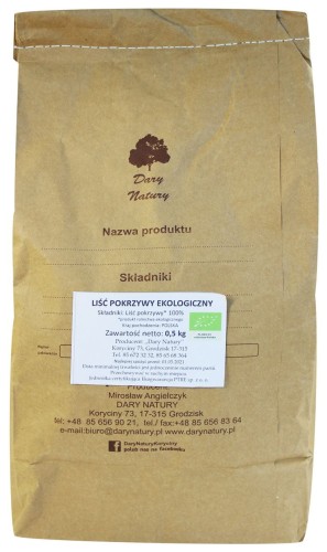 20991HERBATKA LIŚĆ POKRZYWY BIO 500 g - HORECA (DARY NATURY)-1