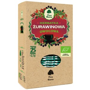Herbatka żurawinowa bio 25 x 2,5 g - dary natury