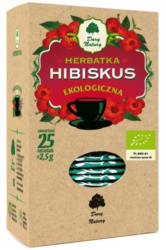 12530HERBATKA HIBISKUS BIO (25 x 2,5 g) 62,5 g - DARY NATURY-1