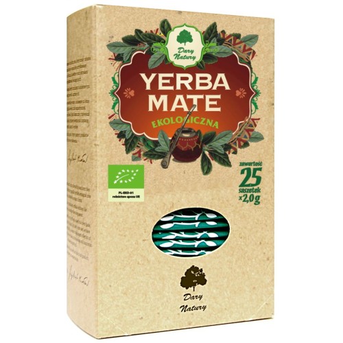 9722YERBA MATE BIO (25 x 2 g) 50 g - DARY NATURY-1