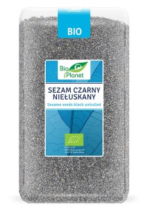 Sezam czarny niełuskany bio 1 kg - bio planet