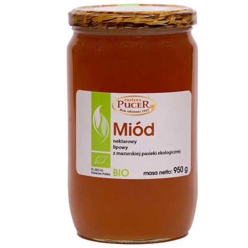 18285MIÓD NEKTAROWY LIPOWY BIO 950 g - PASIEKA PUCER-1