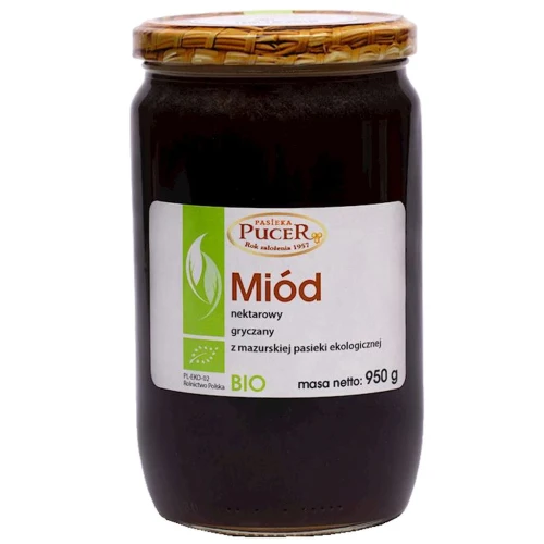 18294MIÓD NEKTAROWY GRYCZANY BIO 950 g - PASIEKA PUCER-1