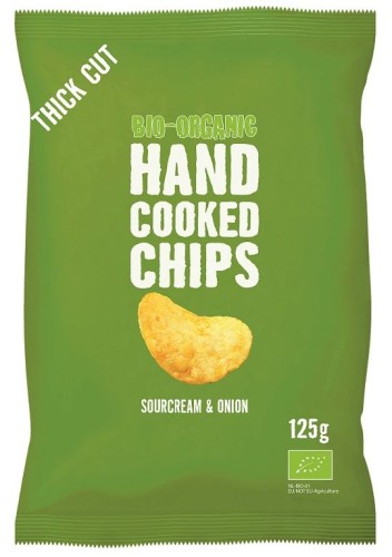 16031CHIPSY ZIEMNIACZANE CIENKO KROJONE O SMAKU ŚMIETANKOWO - CEBULOWYM BIO 125 g - TRAFO-1