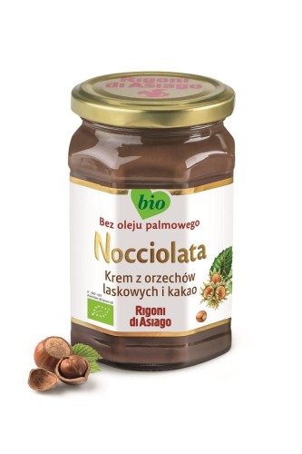 26758KREM Z ORZECHÓW LASKOWYCH I KAKAO BEZGLUTENOWY BIO 250 g - RIGONI DI ASIAGO (NOCCIOLATA)-1