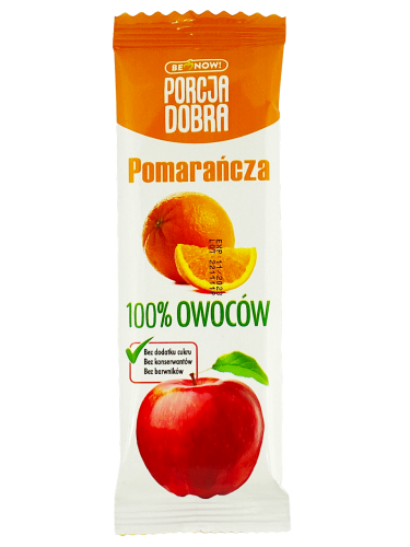27440PRZEKĄSKA JABŁKOWO - POMARAŃCZOWA BEZ DODATKU CUKRU 16 g - PORCJA DOBRA-1