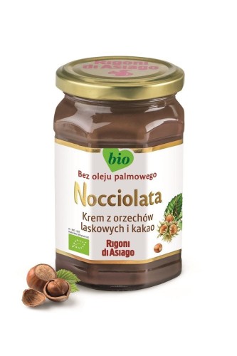 27578KREM Z ORZECHÓW LASKOWYCH I KAKAO BEZGLUTENOWY BIO 650 g - RIGONI DI ASIAGO (NOCCIOLATA)-1