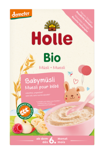 23951KASZKA ZBOŻOWA MUSLI MALINA - JABŁKO - BANAN BEZ DODATKU CUKRÓW OD 6 MIESIĄCA DEMETER BIO 250 g - HOLLE-1