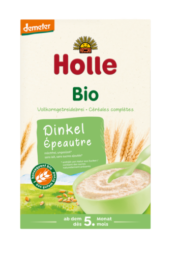 23952KASZKA ORKISZOWA PEŁNOZIARNISTA BEZ DODATKU CUKRÓW OD 5 MIESIĄCA DEMETER BIO 250 g - HOLLE-1