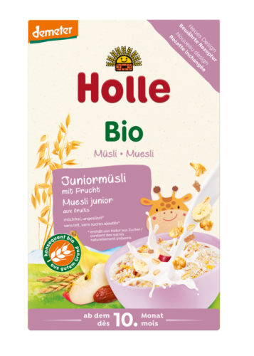 23958KASZKA MUSLI JUNIOR Z OWOCAMI OD 10 MIESIĄCA DEMETER BIO 250 g - HOLLE-1