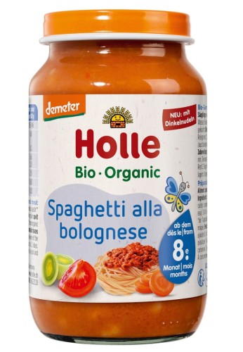 25133SPAGHETTI BOLOGNESE BEZ DODATKU CUKRÓW OD 8 MIESIĄCA DEMETER BIO 220 g (SŁOIK) - HOLLE-1