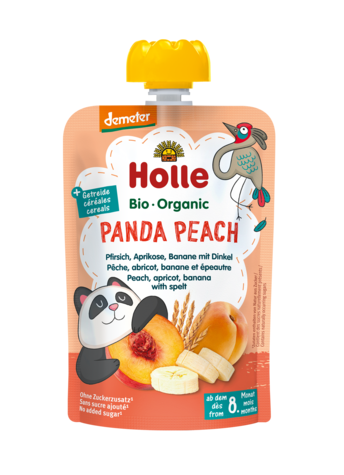 24387MUS W TUBCE BRZOSKWINIOWA PANDA (BRZOSKWINIA - BANAN - MORELA - ORKISZ) BEZ DODATKU CUKRÓW OD 8 MIESIĄCA DEMETER BIO 100 g - HOLLE-1