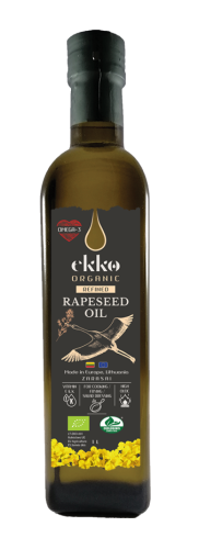 24901OLEJ RZEPAKOWY DO GOTOWANIA I SMAŻENIA TŁOCZONY NA ZIMNO BIO 500 ml - EKKO-1