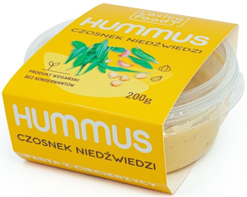 24982HUMMUS CZOSNEK NIEDŹWIEDZI 200 g - LAVICA FOOD-1