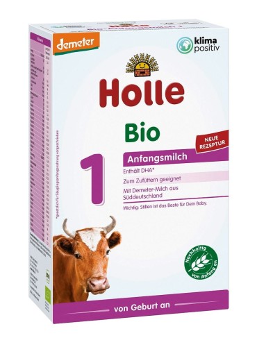 25465MLEKO POCZĄTKOWE KROWIE 1 DLA NIEMOWLĄT OD URODZENIA DEMETER BIO 400 g - HOLLE-1