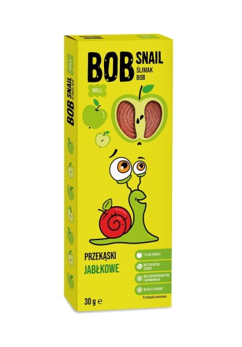 26140PRZEKĄSKA ROLL JABŁKOWA BEZ DODATKU CUKRU BEZGLUTENOWA 30 g - BOB SNAIL-1