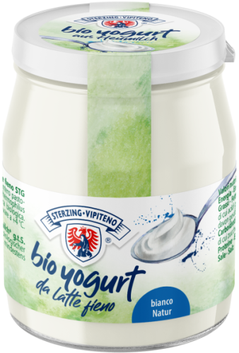 28369JOGURT NATURALNY Z MLEKA SIENNEGO (3,5 % TŁUSZCZU) BIO 150 g - STERZING-VIPITENO-1