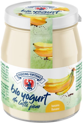 28385JOGURT BANANOWY Z MLEKA SIENNEGO BIO 150 g - STERZING-VIPITENO-1