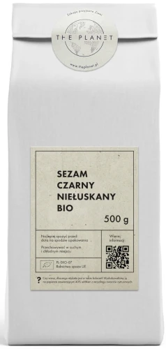 28517SEZAM CZARNY NIEŁUSKANY BIO 500 g - THE PLANET-1