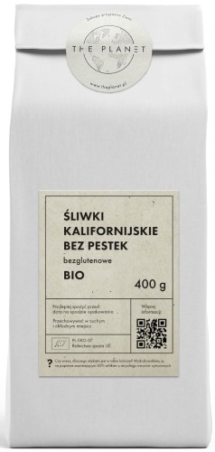 28696ŚLIWKI KALIFORNIJSKIE SUSZONE BEZGLUTENOWE BIO 400 g - THE PLANET-1