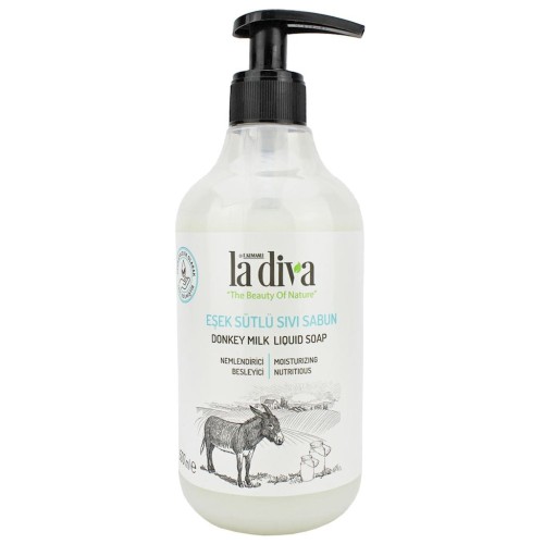 28445MYDŁO W PŁYNIE DO RĄK Z OŚLIM MLEKIEM 500 ml - LA DIVA-1