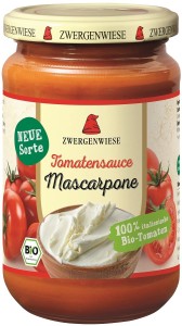 Sos pomidorowy z mascarpone bezglutenowy bio 340 ml - zwergenwiese
