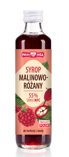 28473SYROP MALINOWO - RÓŻANY 250 ml - POLSKA RÓŻA-1
