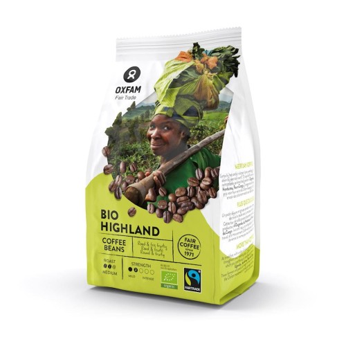 10163KAWA ZIARNISTA ARABICA/ROBUSTA WYSOKOGÓRSKA FAIR TRADE BIO 250 g - OXFAM-1
