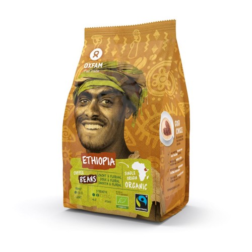 10889KAWA ZIARNISTA ARABICA 100 % ETIOPIA FAIR TRADE BIO 250 g - OXFAM-1