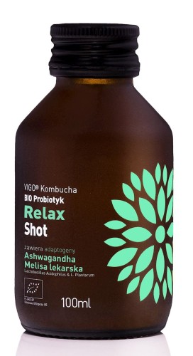 25655SHOT KOMBUCHA PROBIOTYK RELAX BEZGLUTENOWY BIO 100 ml - VIGO-1