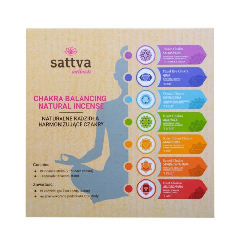 25281KADZIDŁA INDYJSKIE HARMONIZUJĄCE CZAKRY (49 szt.) - SATTVA (WELLNESS)-1