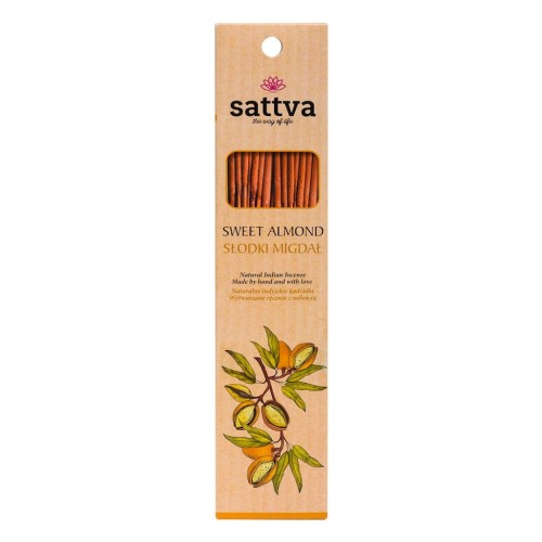 25290KADZIDŁO INDYJSKIE SŁODKI MIGDAŁ (15 szt.) 30 g - SATTVA (WELLNESS)-1