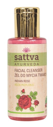 25327ŻEL DO MYCIA TWARZY RÓŻA INDYJSKA 100 ml - SATTVA-1