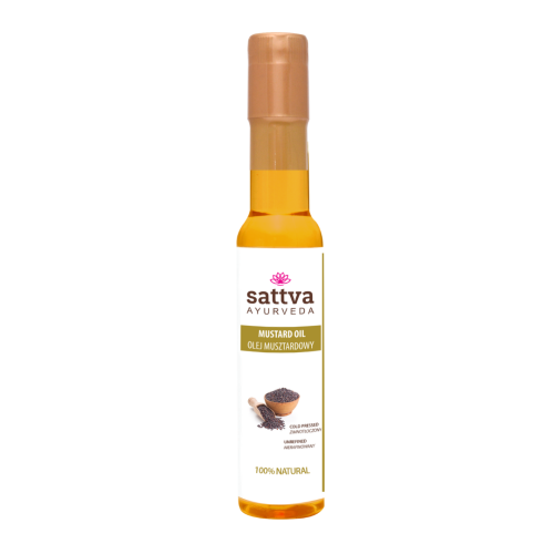 25330OLEJ MUSZTARDOWY TŁOCZONY NA ZIMNO 250 ml - SATTVA (FOODS)-1