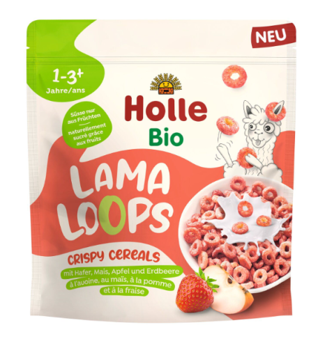 28874KÓŁECZKA ZBOŻOWE JABŁKOWO - TRUSKAWKOWA LAMA BEZ DODATKU CUKRÓW OD 1 ROKU BIO 125 g - HOLLE-1