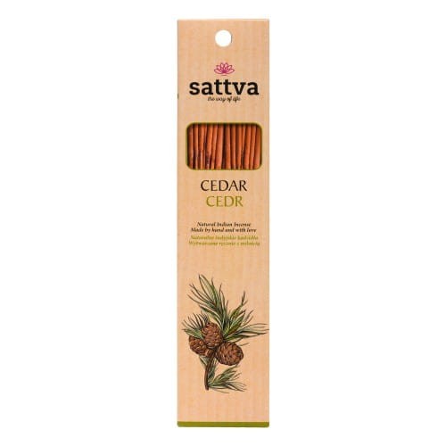 22811KADZIDŁO INDYJSKIE CEDR (15 szt.) 30 g - SATTVA (WELLNESS)-1