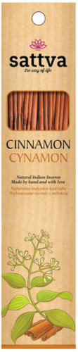 22812KADZIDŁO INDYJSKIE CYNAMON (15 szt.) 30 g - SATTVA (WELLNESS)-1