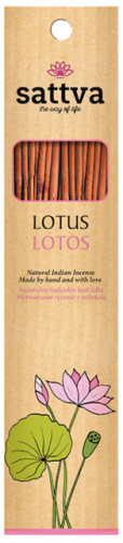 22813KADZIDŁO INDYJSKIE LOTOS (15 szt.) 30 g - SATTVA (WELLNESS)-1