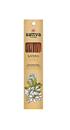 22815KADZIDŁO INDYJSKIE SATHYA FLORA (15 szt.) 30 g - SATTVA (WELLNESS)-1