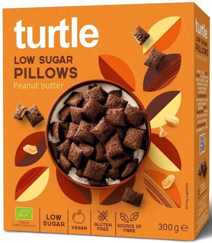 22704PODUSZKI ZBOŻOWE Z KREMEM Z ORZESZKÓW ZIEMNYCH NISKA ZAWARTOŚĆ CUKRÓW BEZGLUTENOWE BIO 300 g - TURTLE-1