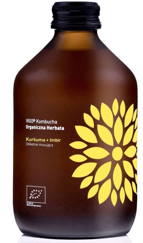 22185KOMBUCHA Z KURKUMĄ I IMBIREM BEZGLUTENOWA BIO 330 ml - VIGO-1