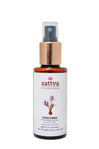 19533WCIERKA DO SKÓRY GŁOWY WZMACNIAJĄCA SZAFRAN I CYNAMON 100 ml - SATTVA (AYURVEDA)-1