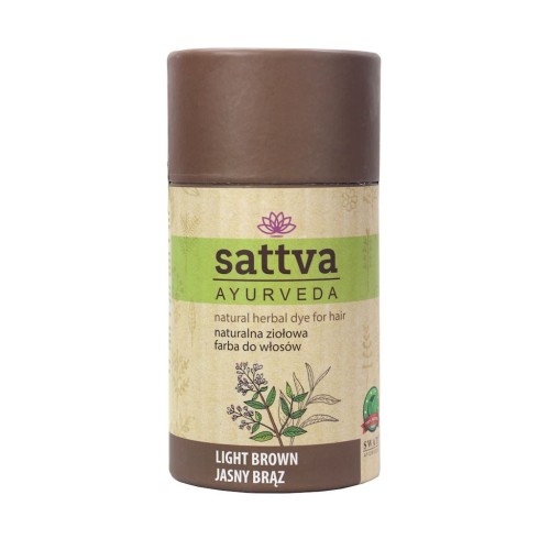 19537HENNA JASNY BRĄZ ECO 150 g - SATTVA (AYURVEDA)-1