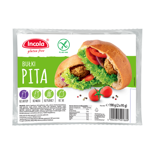 29164BUŁKI PITA BEZGLUTENOWE (2 x 95 g) 190 g - INCOLA-1