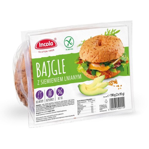 28705BAJGLE Z SIEMIENIEM LNIANYM BEZGLUTENOWE (2 x 95 g) 190 g - INCOLA-1